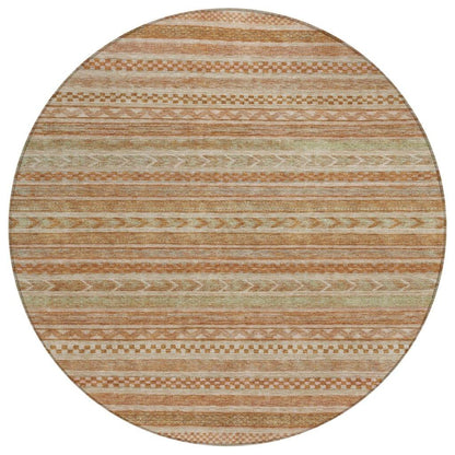 Luthyra Orange Washable Indoor - Outdoor Rug - LOOMLAN - LOOMLAN Rugs - Outdoor Rugs