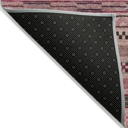 Luthyra Pink Washable Indoor - Outdoor Rug - LOOMLAN - LOOMLAN Rugs - Outdoor Rugs