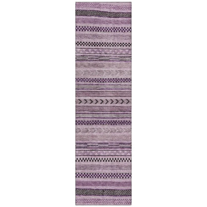 Luthyra Purple Washable Indoor - Outdoor Rug - LOOMLAN - LOOMLAN Rugs - Outdoor Rugs