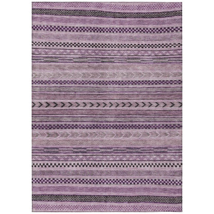 Luthyra Purple Washable Indoor - Outdoor Rug - LOOMLAN - LOOMLAN Rugs - Outdoor Rugs