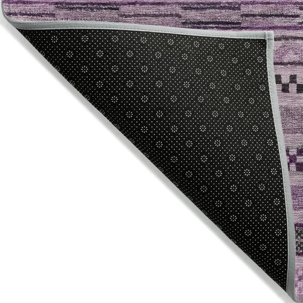 Luthyra Purple Washable Indoor - Outdoor Rug - LOOMLAN - LOOMLAN Rugs - Outdoor Rugs