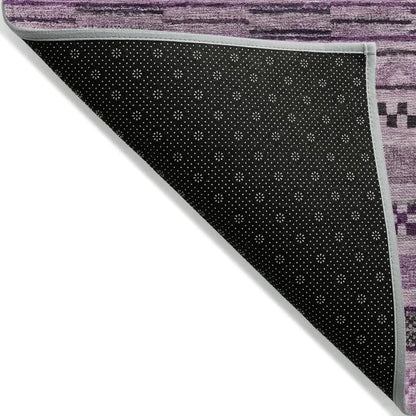 Luthyra Purple Washable Indoor - Outdoor Rug - LOOMLAN - LOOMLAN Rugs - Outdoor Rugs