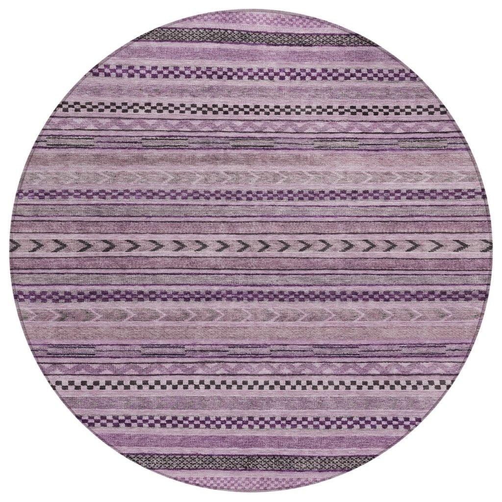 Luthyra Purple Washable Indoor - Outdoor Rug - LOOMLAN - LOOMLAN Rugs - Outdoor Rugs