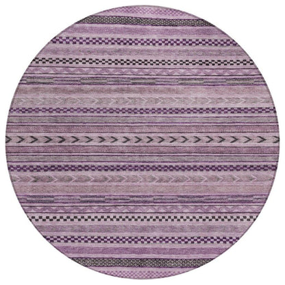 Luthyra Purple Washable Indoor - Outdoor Rug - LOOMLAN - LOOMLAN Rugs - Outdoor Rugs
