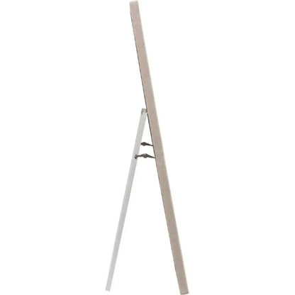 Luxe Free-Standing Mirror in Sand Linen-Floor Mirrors-Diamond Sofa-LOOMLAN