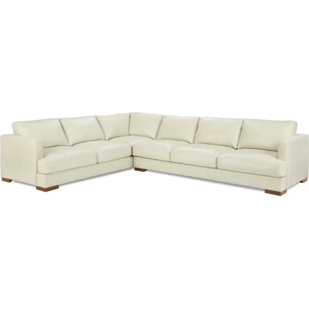 Luxurious Malibu Grain Leather L - Shaped Sectional Couch - LOOMLAN - One For Victory - Sectionals