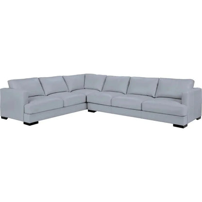 Luxurious Malibu Grain Leather L - Shaped Sectional Couch - LOOMLAN - One For Victory - Sectionals