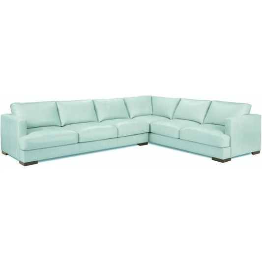 Luxurious Malibu Grain Leather L - Shaped Sectional Couch - LOOMLAN - One For Victory - Sectionals