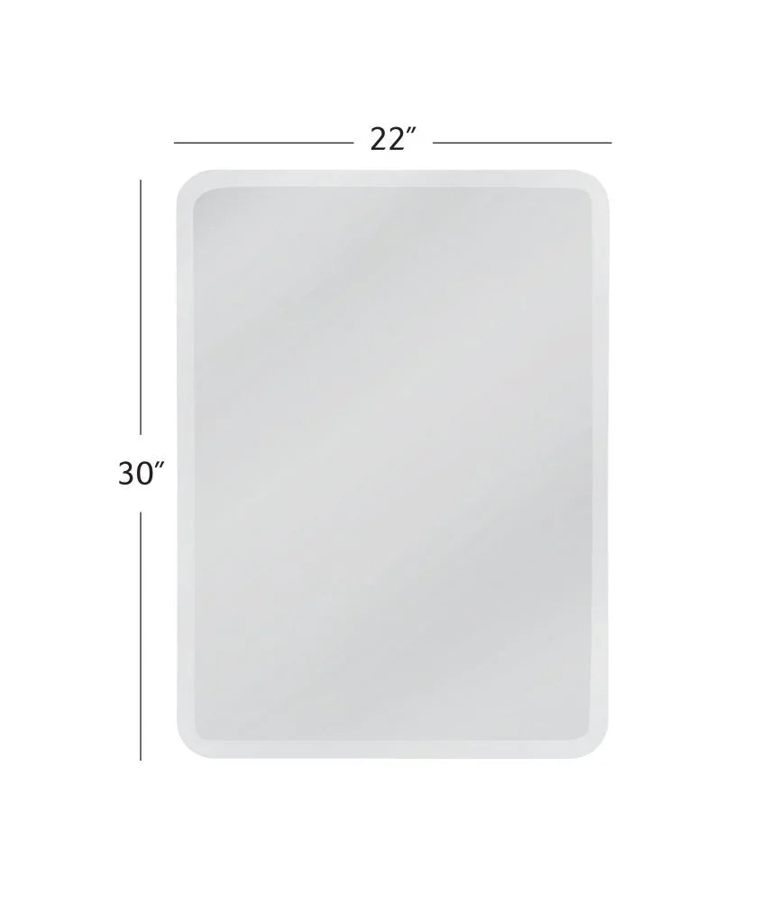 Luzerene Modern Design Wall Mirror - LOOMLAN - Bassett Mirror - Wall Mirrors