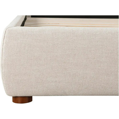 Luzon Wood Wheat Queen Bed - LOOMLAN - Moe's Home - Beds