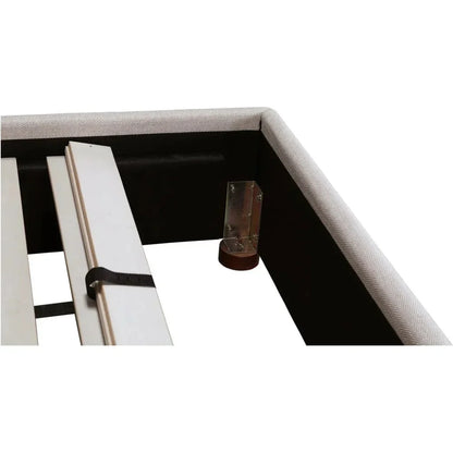 Luzon Wood Wheat Queen Bed - LOOMLAN - Moe's Home - Beds