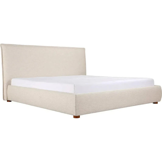 Luzon Wood Wheat Queen Bed - LOOMLAN - Moe's Home - Beds