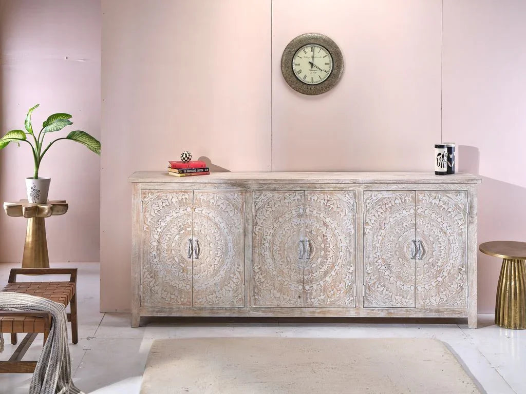 Lyan Six Doors Wood Sideboard