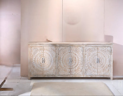 Lyan Six Doors Wood Sideboard