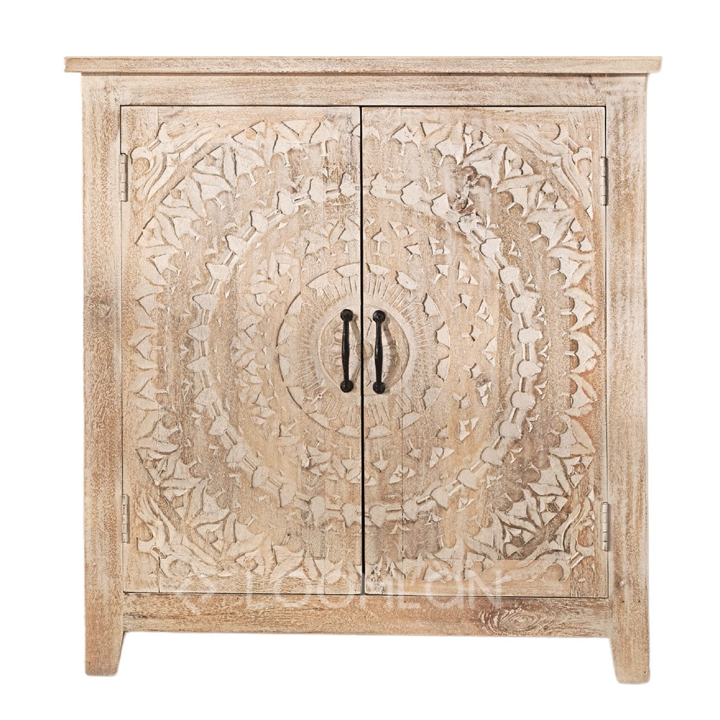Lyan Two Doors Wooden Accent Cabinet