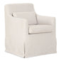 Lydia Beige Lumbar Support Slipcover Dining Chair - LOOMLAN - Moe's Home - Dining Chairs