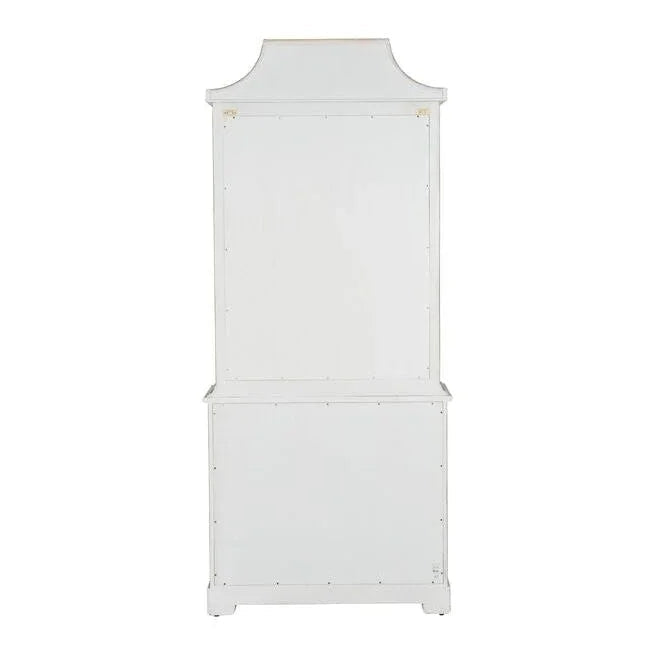 Lyford Cay Whitewashed Bamboo Bookcase - LOOMLAN - Chelsea House - Bookcases