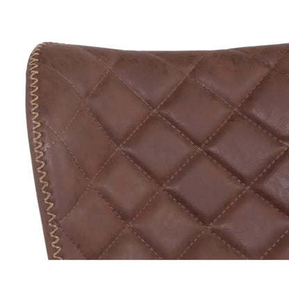 Lyla Leather Barstool 2PC - LOOMLAN - SUNPAN - Bar Stools