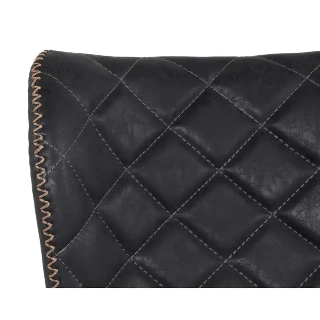 Lyla Leather Barstool 2PC - LOOMLAN - SUNPAN - Bar Stools