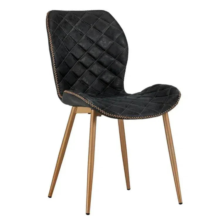 Lyla Leather Armless Dining Chair 2PC - LOOMLAN - SUNPAN - Dining Chairs