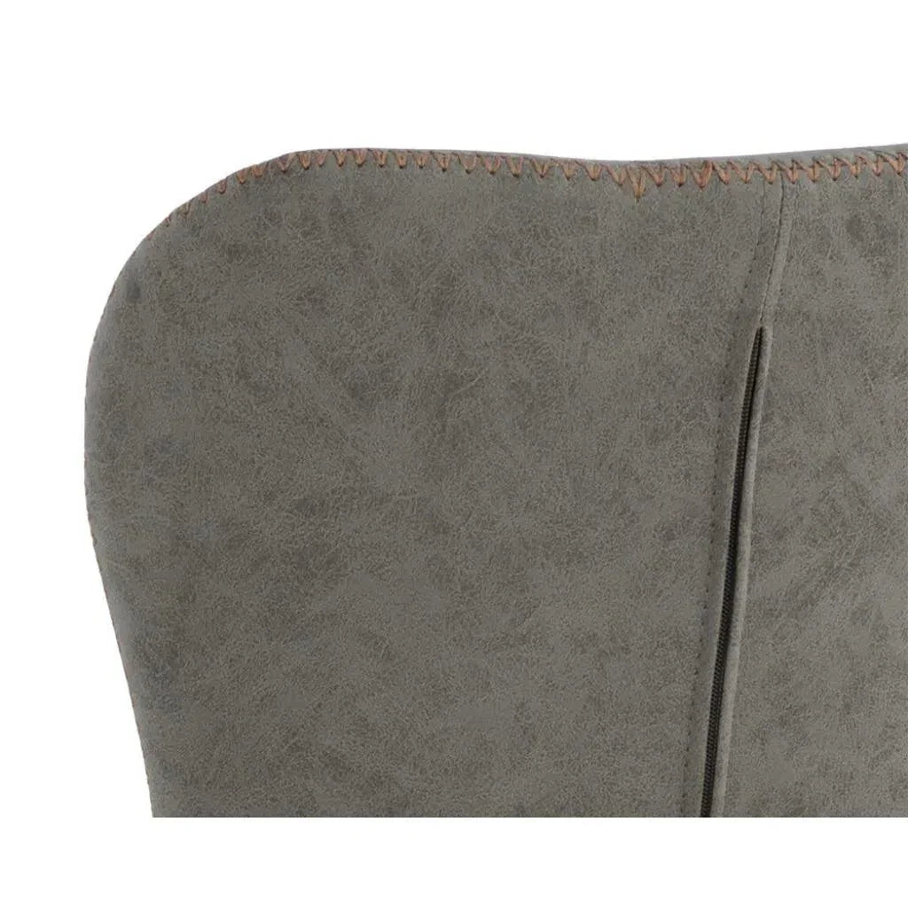 Lyla Leather Counter Stool 2PC - LOOMLAN - SUNPAN - Counter Stools