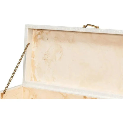 Lyle Croco Embossed Leather Over Wood Box - LOOMLAN - Sarreid - Boxes & Bowls