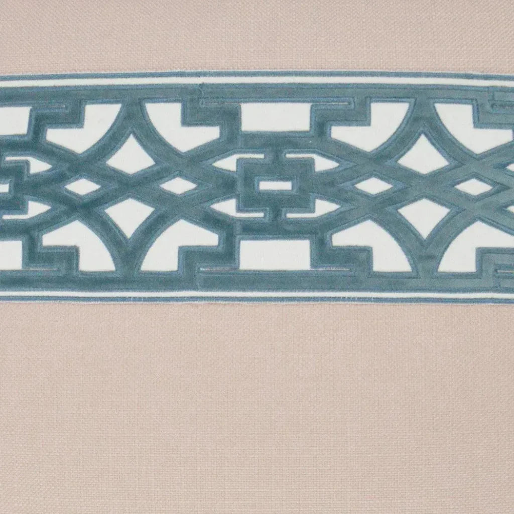 Lyon Blush Teal Throw Pillow With Insert - LOOMLAN - D.V. Kap - Throw Pillows