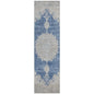 Lyra Blue Washable Indoor-Outdoor Rug-Outdoor Rugs-LOOMLAN Rugs-2'3" x 7'6"-LOOMLAN
