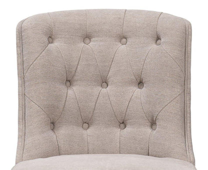 Lyra Fabric Armless Dining Chair - LOOMLAN - Sarreid - Dining Tables