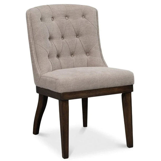 Lyra Fabric Armless Dining Chair - LOOMLAN - Sarreid - Dining Tables