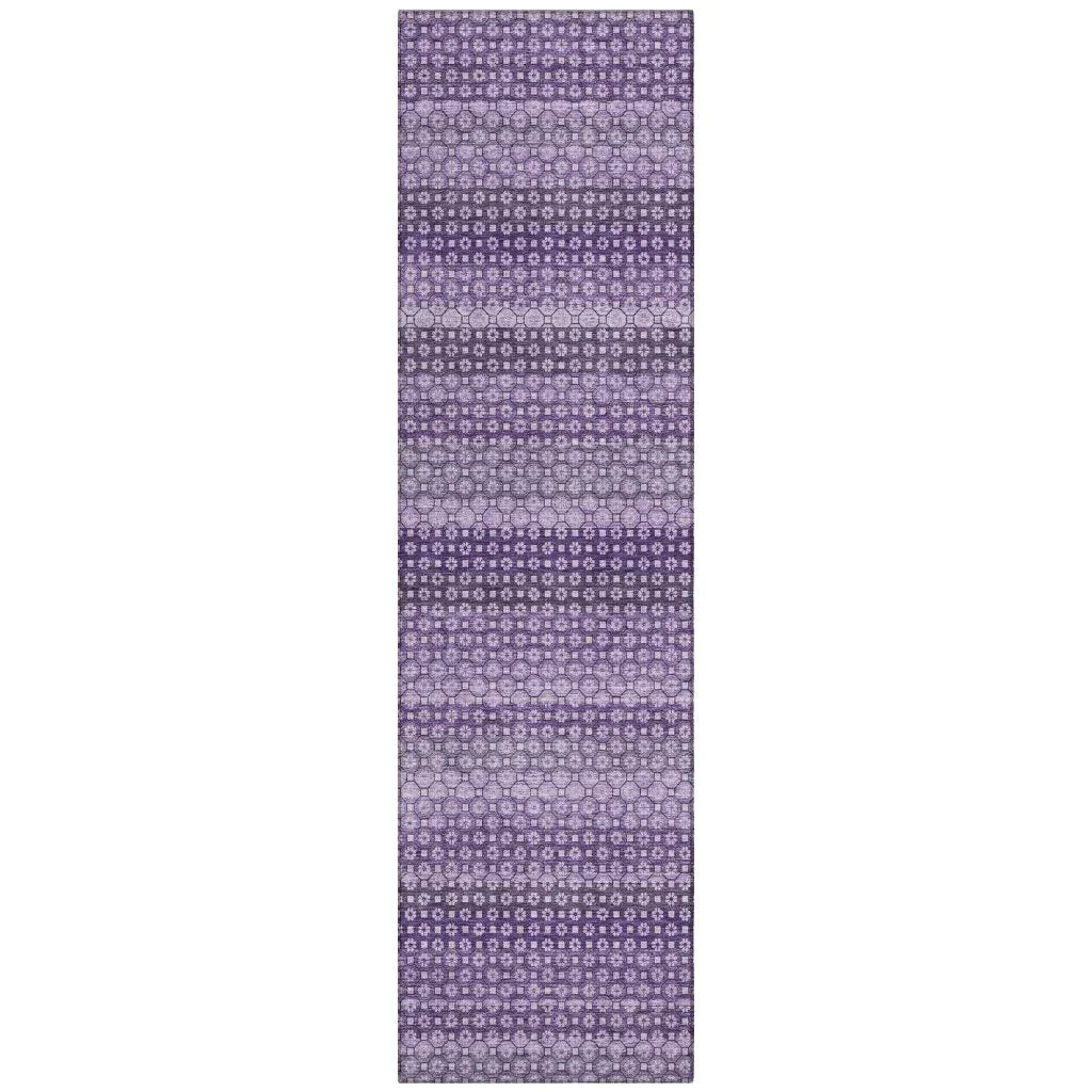 Lyrella Purple Washable Indoor - Outdoor Rug - LOOMLAN - LOOMLAN Rugs - Outdoor Rugs