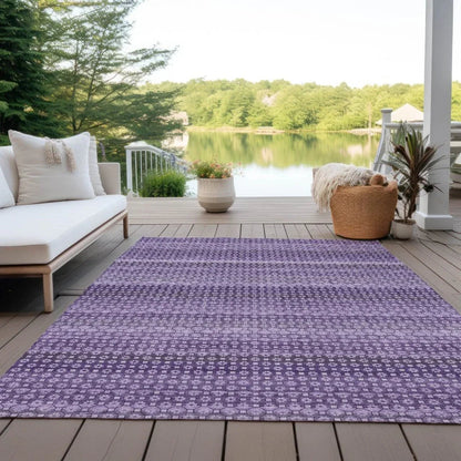 Lyrella Purple Washable Indoor - Outdoor Rug - LOOMLAN - LOOMLAN Rugs - Outdoor Rugs
