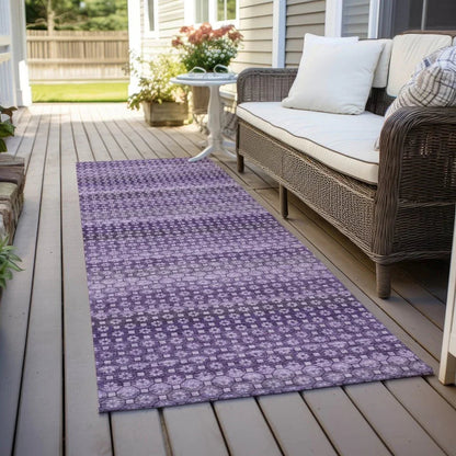 Lyrella Purple Washable Indoor - Outdoor Rug - LOOMLAN - LOOMLAN Rugs - Outdoor Rugs