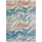 Lyrette Teal Washable Indoor - Outdoor Rug - LOOMLAN - LOOMLAN Rugs - Outdoor Rugs