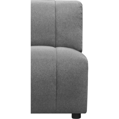 Lyric Grey Modular Slipper Chair-Modular Components-Moe's Home-LOOMLAN