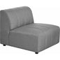 Lyric Grey Modular Slipper Chair-Modular Components-Moe's Home-LOOMLAN