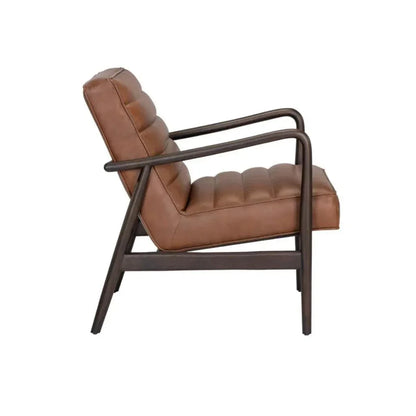Lyric Leather Lounge Chair - LOOMLAN - SUNPAN - Accent Chairs