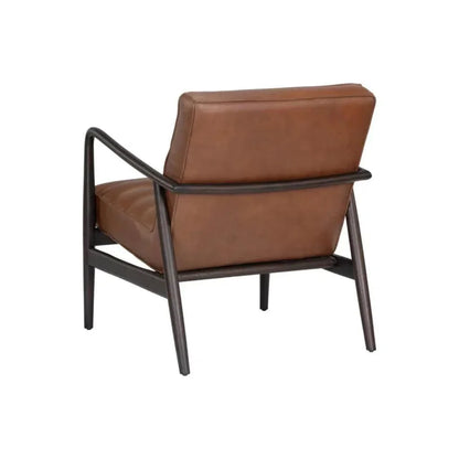 Lyric Leather Lounge Chair - LOOMLAN - SUNPAN - Accent Chairs