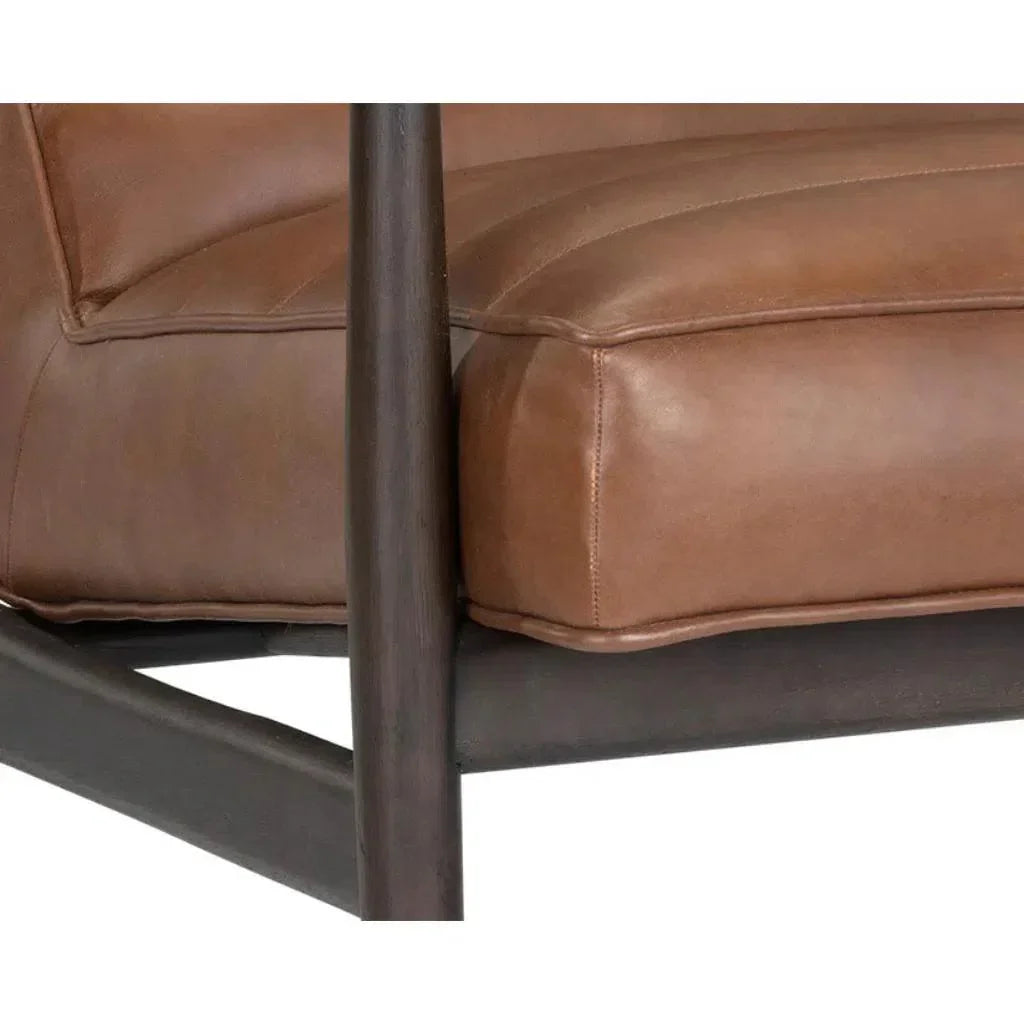 Lyric Leather Lounge Chair - LOOMLAN - SUNPAN - Accent Chairs