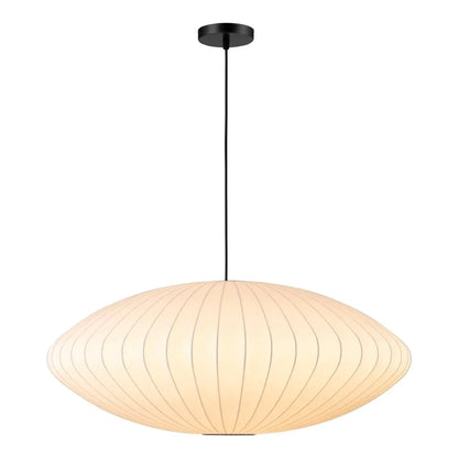 Lys White Silk Shade Pendant Light - LOOMLAN - Moe's Home - Pendants