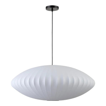 Lys White Silk Shade Pendant Light - LOOMLAN - Moe's Home - Pendants