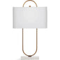 Mabel Metal and Marble Gold Table Lamp - LOOMLAN - Bassett Mirror - Table Lamps