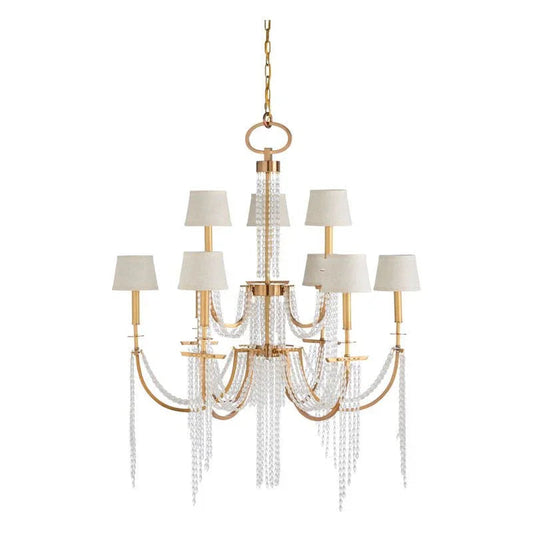 Mackie Antique Brass Finish Chandelier - LOOMLAN - Wildwood - Chandeliers
