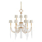Mackie Antique Brass Finish Chandelier - LOOMLAN - Wildwood - Chandeliers