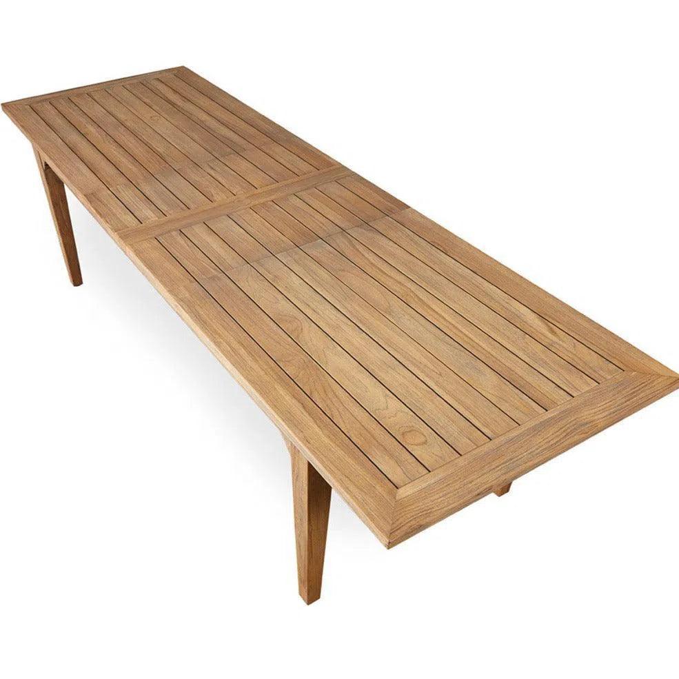 Mackinac Outdoor Dining Table Extendable Set Seats 8-Outdoor Dining Sets-Lloyd Flanders-LOOMLAN