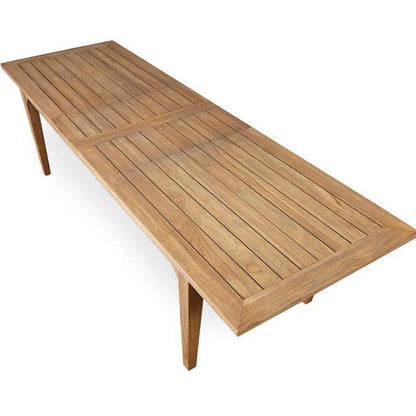 Mackinac Outdoor Dining Table Extendable Set Seats 8-Outdoor Dining Sets-Lloyd Flanders-LOOMLAN