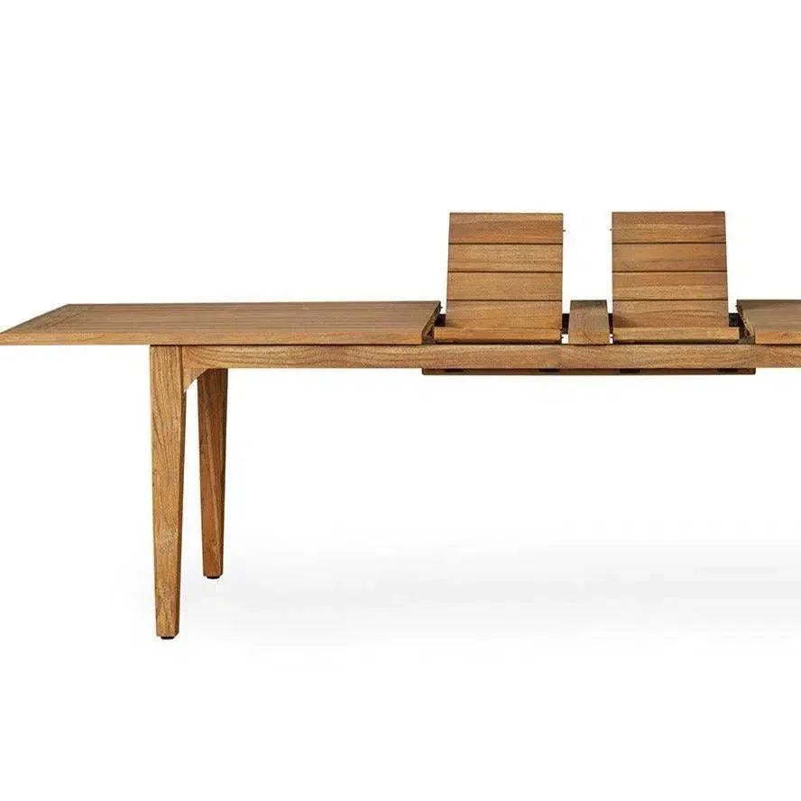 Mackinac Outdoor Dining Table Extendable Set Seats 8-Outdoor Dining Sets-Lloyd Flanders-LOOMLAN