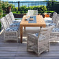 Mackinac Outdoor Dining Table Extendable Set Seats 8-Outdoor Dining Sets-Lloyd Flanders-LOOMLAN