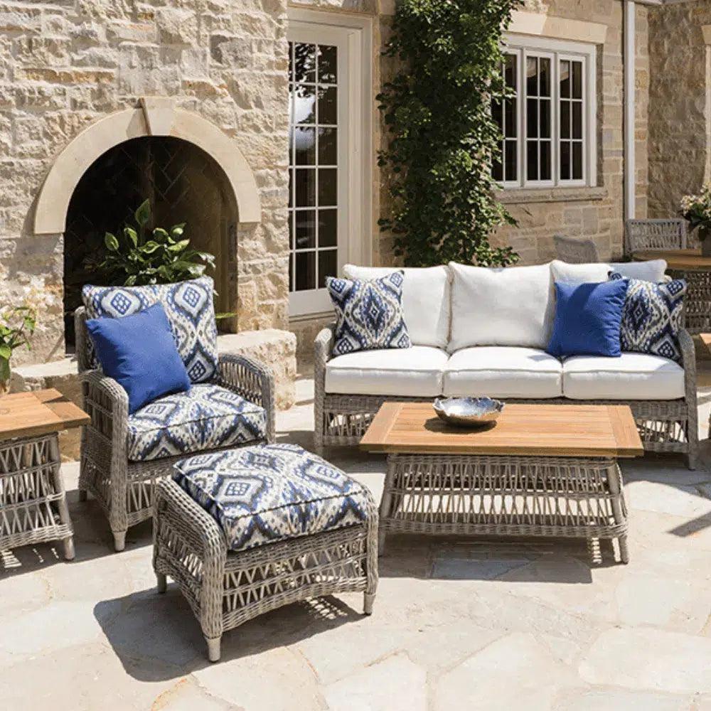 Mackinac Outdoor Furniture Sofa Set Chair & Tables-Outdoor Lounge Sets-Lloyd Flanders-LOOMLAN