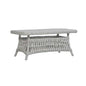 Mackinac Rectangular Wicker Patio Coffee Table-Outdoor Coffee Tables-Lloyd Flanders-LOOMLAN